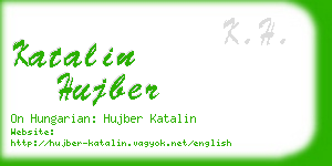 katalin hujber business card